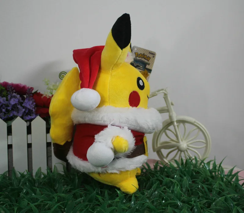 Takara Tomy Pokemon чучела Пикачу Санта Клаус плюшевые куклы игрушки для детей рождественские подарки