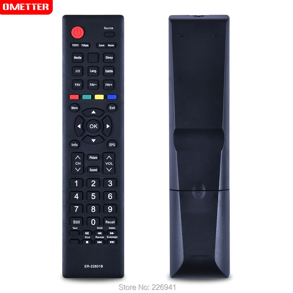 allimity ER-22601A Sostituito il Telecomando adatto per Hisen TV T163920 HL24K20D HL32K20D 24D33 24E33 24F33 32D33 32D36 32D50 32M2160 40D50P 50D36P
