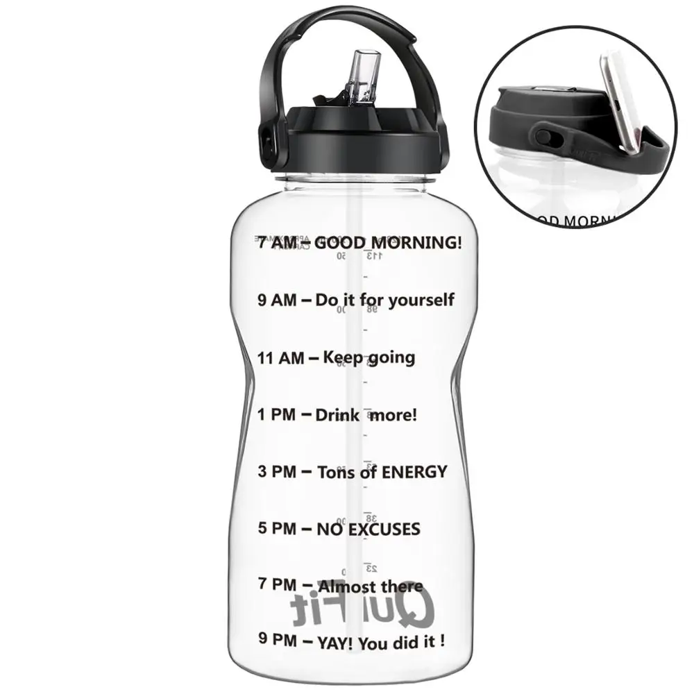 QuiFit 3.8L 2L преформы с широким горлышком галлонов тритановая бутылка для воды