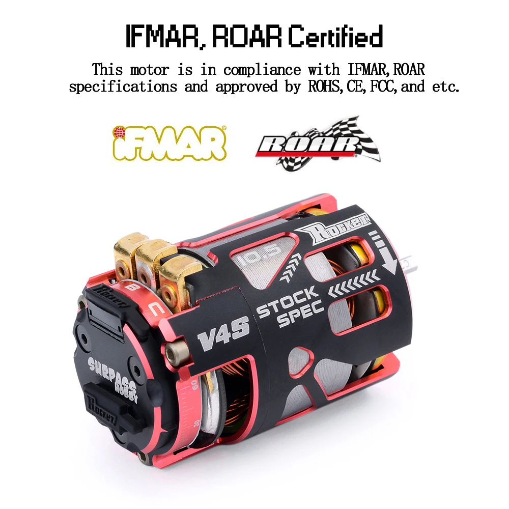 Rocket 540 V4S 13 5 T 17 21 25 бесщеточный двигатель с датчиком и ротор для спецификации