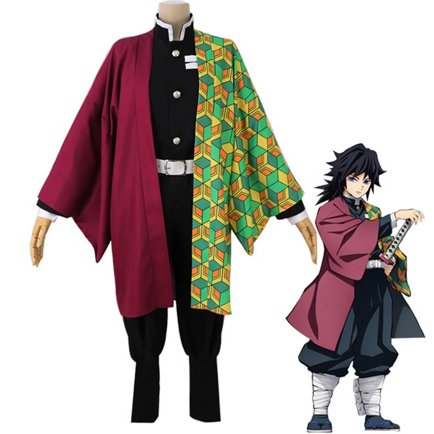 Кимоно Cosroad Nezuko Tanjirou Kamado Demon Slayer Kimetsu No Yaiba Аниме Косплей парики зенитсу агатсума золотой Хэллоуин