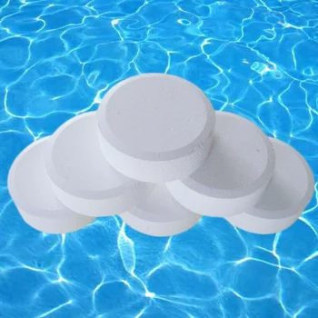 

100pcsTablets Disinfection Pills Swimming Pool Cleaner Purify Water Chlorine Tablet Effervescent Cleaning Water Use Disinfection