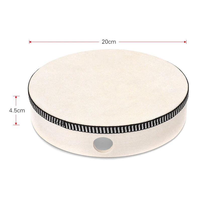 4/6/8/10 Inch Wooden Hand Drum Kid Percussion Toy Wood Frame Drum for Children Music Game Convenient Portable Musical Instrument musical percussion instruments wooden hand drum