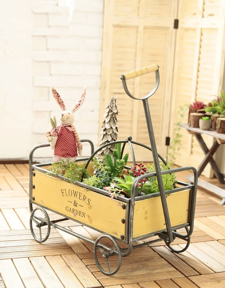 American Industrial Retro Style Personalized Home Gardening Flower Stand Floats Display Rack Indoor Outdoor Patio Garden Balcony