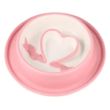 

Ceramic Heart Style Round Pet Slow Feeder Bowl Water and Food Container for Cats Dogs Feeding Device