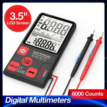 

Multimeter Test LCD Display Digital Multi-meter 6000 Counts Vibrant HD Display For Home/Lab Use Auto Ranging AC/DC Flash Light