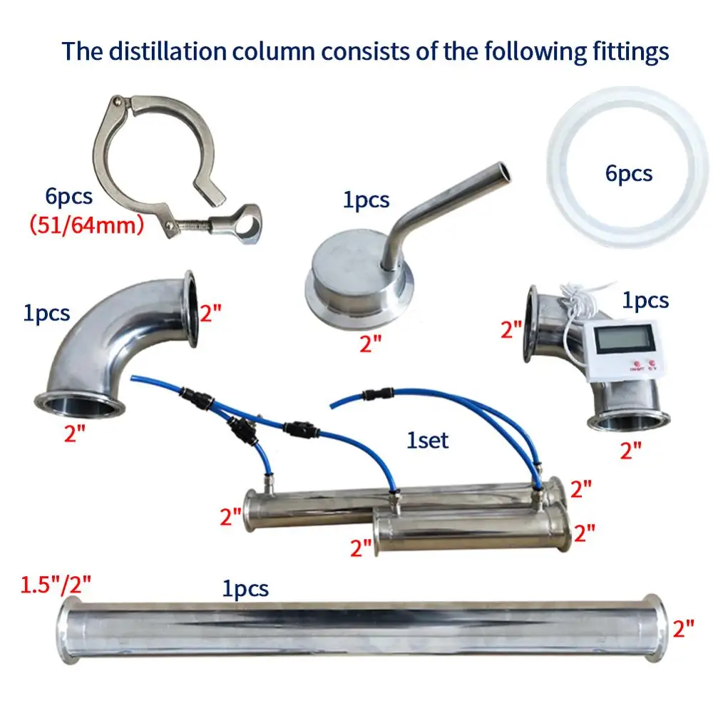 Stainless Steel Distiller with Copper Mesh