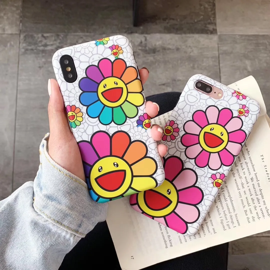 Роскошный чехол для телефона Murakami Takashi Sun flower Apple iPone 6 6s 7 8 Plus 11 Pro X XS Max XR японский
