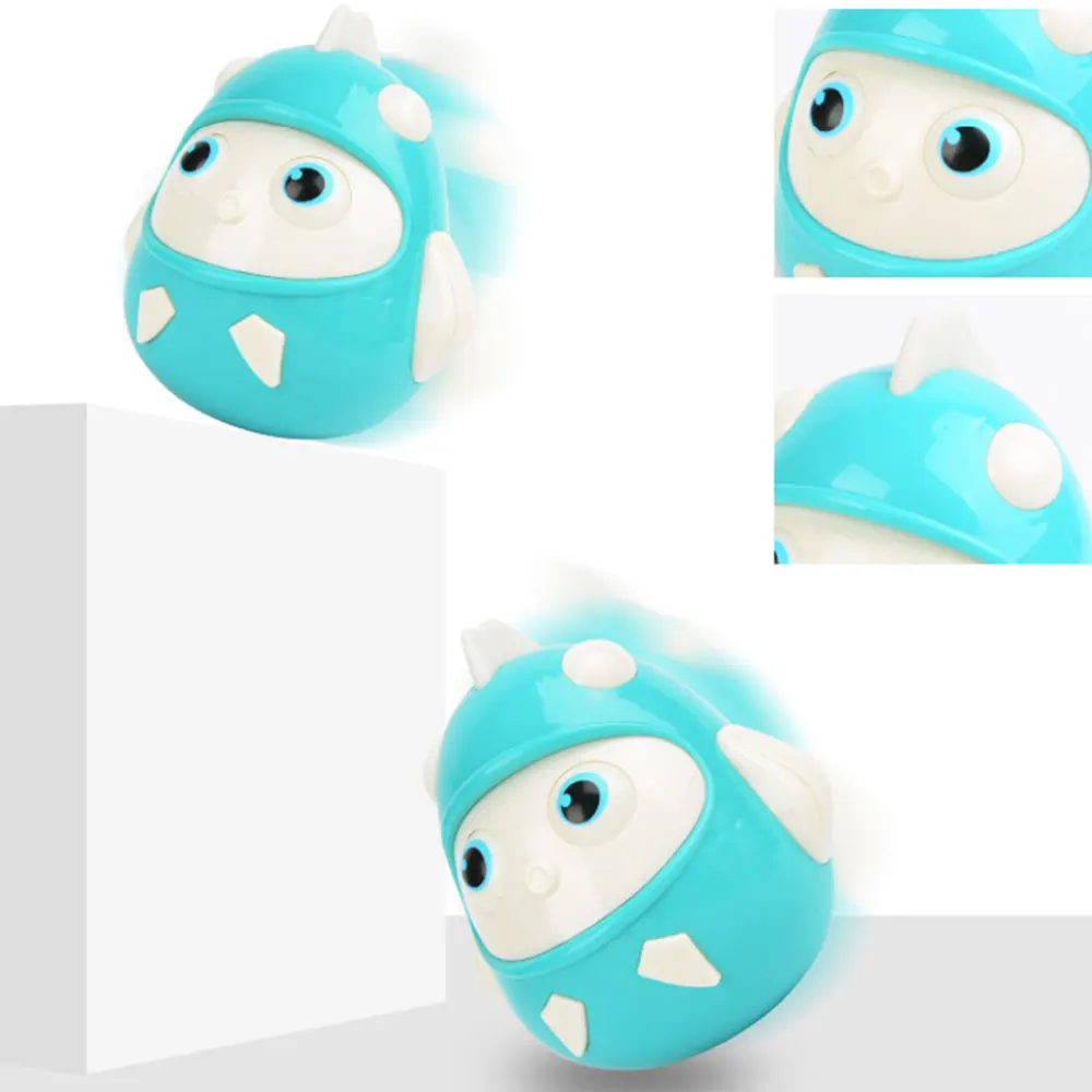 Baby Newborn Rattle Toys Nodding Tumbler Toys Kid Ring Bell Cute Roly-poly Educational Eco-friendly Baby Development Toys Gifts