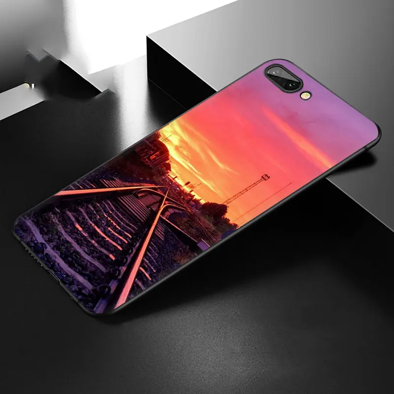 Мягкий чехол для телефона EWAU Railway для huawei Honor view 20 9X 6A 7A 7C 7X 8C 8X Pro 8 9 10 Lite