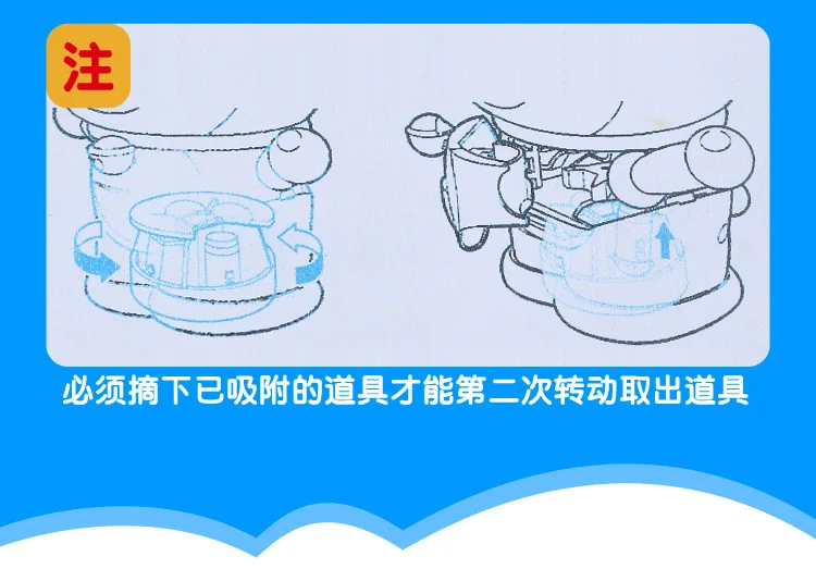 Douyin гибкий Doraemon Dig еда Творческий стиль детская игрушка лицо Doraemon Динь колокольчик