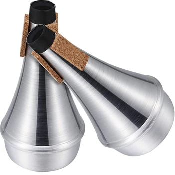

New 2 Packs Practice Trumpet Mute Trumpet Parts Accessories Practice Mute Trumpet
