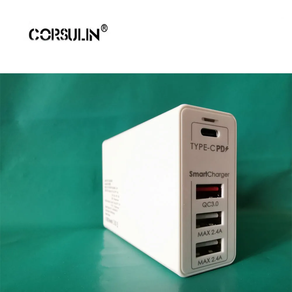Зарядное устройство 100W TYPE C PD для Surface Pro X, Pro 7, Pro 6, Pro 5, Pro 4, Pro 3, Surface Book 2, зарядное устройство 12V 15V 2.58A 4A 6.3A - Цвет: Белый
