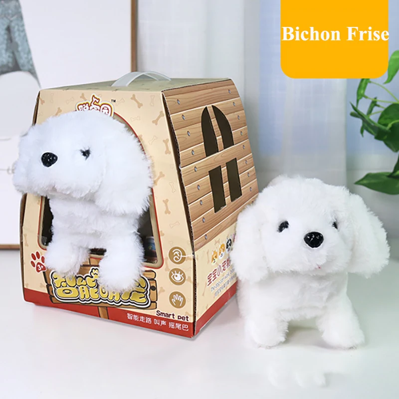 Intelligent simulation electric pet multi-function can wagging/barking/walking interesting interactive robot dog plush toy gift