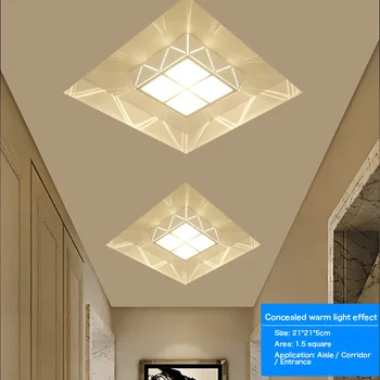 

LED Ceiling Light 3W 5W 12W LED Panel Lamp Flush Mounted Modern Lamp For Home Lighting Hallway Balcony Corridor Luminaria
