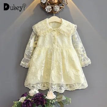 

Baby Girl Long Sleeve Lace Princess Dress Summer Little Girls Lace Clothing Kids Dresses for Girls Holiday Birthday Party