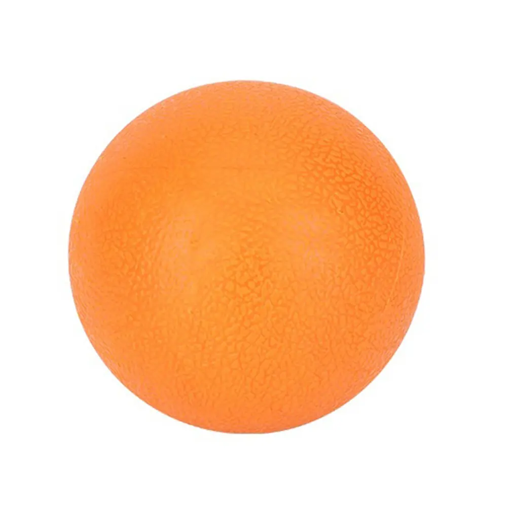 Механическая блокировка 63 мм Лакросс мяч фитнес-мяч для массажа для йоги TPE резиновые хоккейные ТРИГГЕРНАЯ точка отдыха самостоятельно массажный шар для йоги обучение лицевой панели - Цвет: Оранжевый