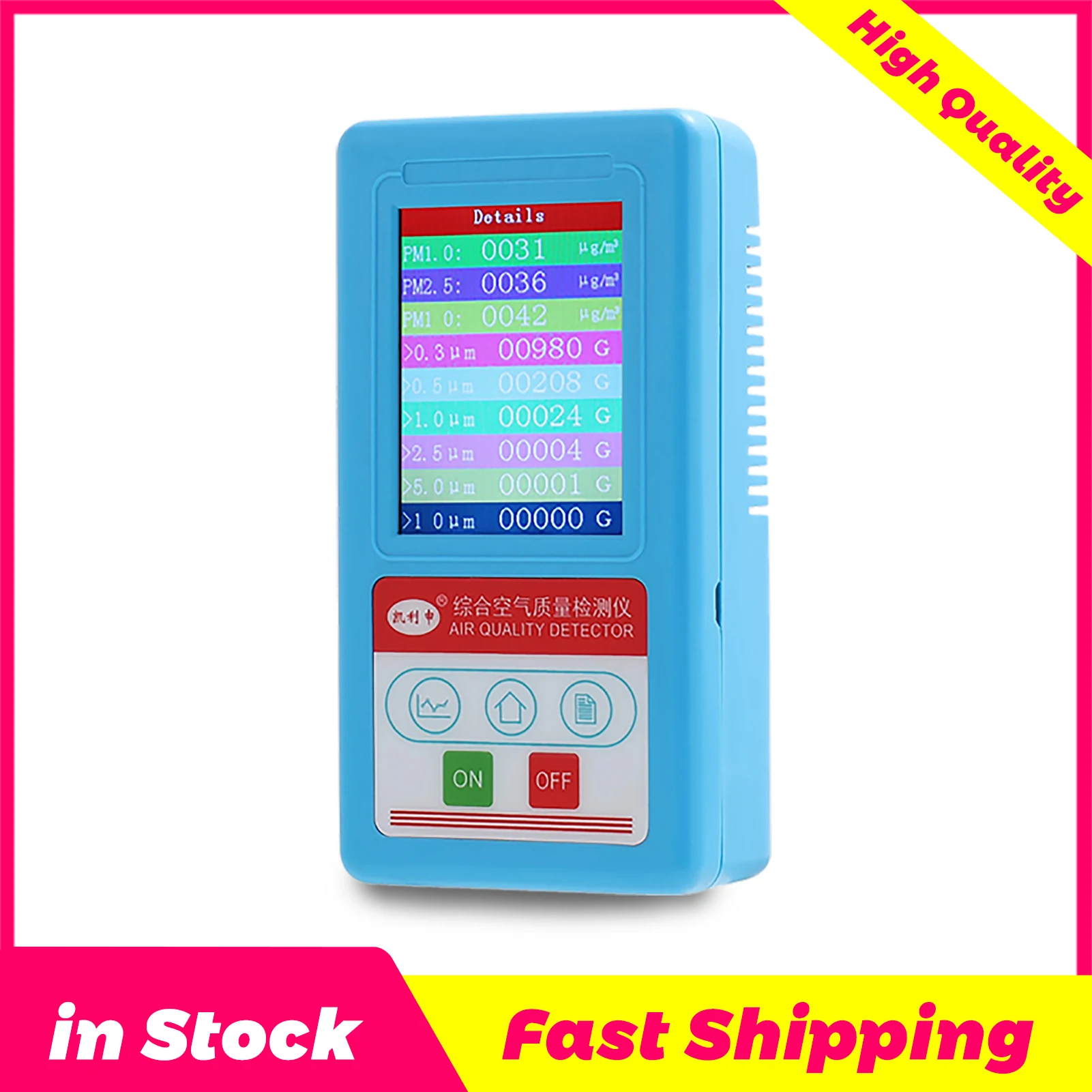

BR-8C PM2.5 PM10 PM1.0 CO2 meter tester detector monitor Carbon Dioxide Detector Meter Air Quality Analyzer Particles Tester Hot