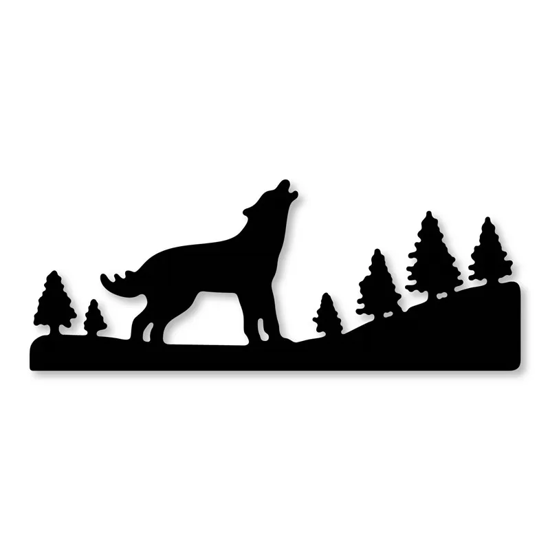 

Metal Cutting Dies Wolf Trees Forest Frame die cut new 2019 For DIY dies Scrapbooking Decoration Card Craft Paper embossing dies