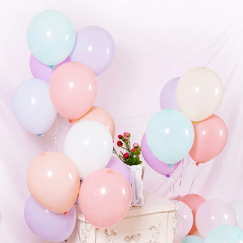

100pcs Latex Globos Pastel Color Balloons Assorted Macaron Candy Colored For Party Birthday Festival Home Decorations