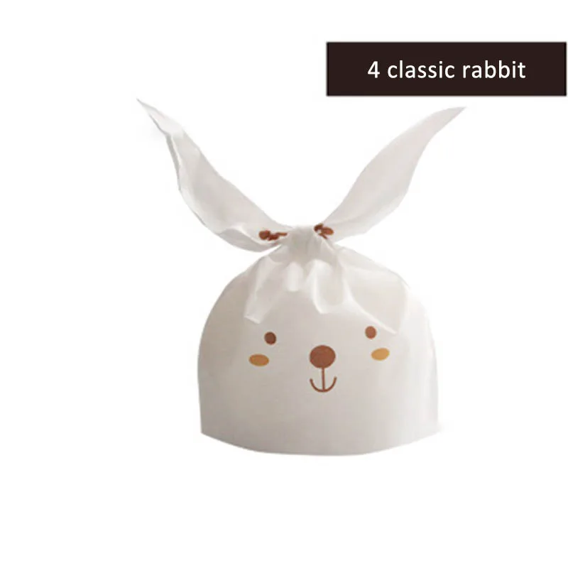 4 classic rabbit Посылка для выпечки с ушками, Мультяшные животные, пасхальные украшения, Подарочные Упаковочные пакеты, товары для свадебной вечеринки, свадебные сувениры - Цвет: 4 classic rabbit