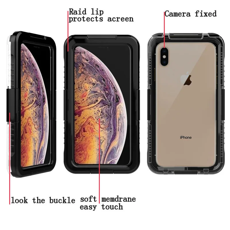 IXP68 водонепроницаемый чехол для iPhone X MAX/XR/XS/6/7/8/6 PLUS/8 PLUS/7 Plus чехол для плавания Дайвинг водонепроницаемый ТПУ покрытие для чехла