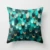 Flower Leaves Pattern Throw Pillow Case Teal Blue Cushion Covers for Home Sofa Chair Decorative Pillowcases 21
