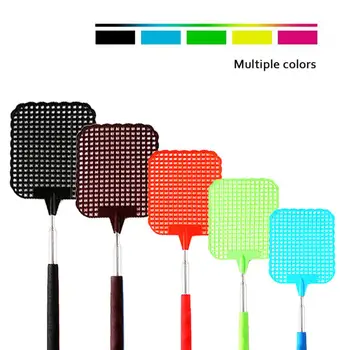 

5PCS Retractable Plastic Fly Swatter Summer Supplies Mosquito Killer Home Daily Telescopic Fly Swatter