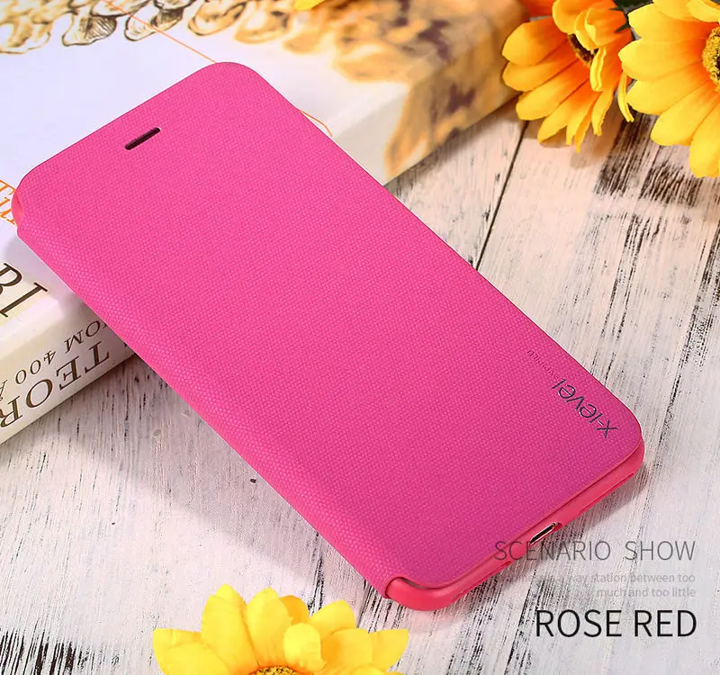 Rose Gold Ультратонкий чехол для Apple iPhone XS Max, кожаный чехол-книжка из ТПУ для Apple iPhone XR, флип-чехол 6 S 6 S 7Plus 8Plus - Цвет: Rose Gold