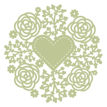 

YaMinSanNiO Flower Dies Heart Metal Cutting Dies for Paper Card Making Scrapbooking Dies Embossing Cuts Stencil Crafts New 2019