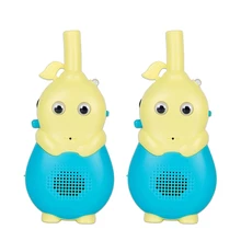 2 шт. большой диапазон Красочный светодиодный радио детская игрушка 2 способа ручные подарки Интерком Интерактивная рация Открытый мультфильм Рождество