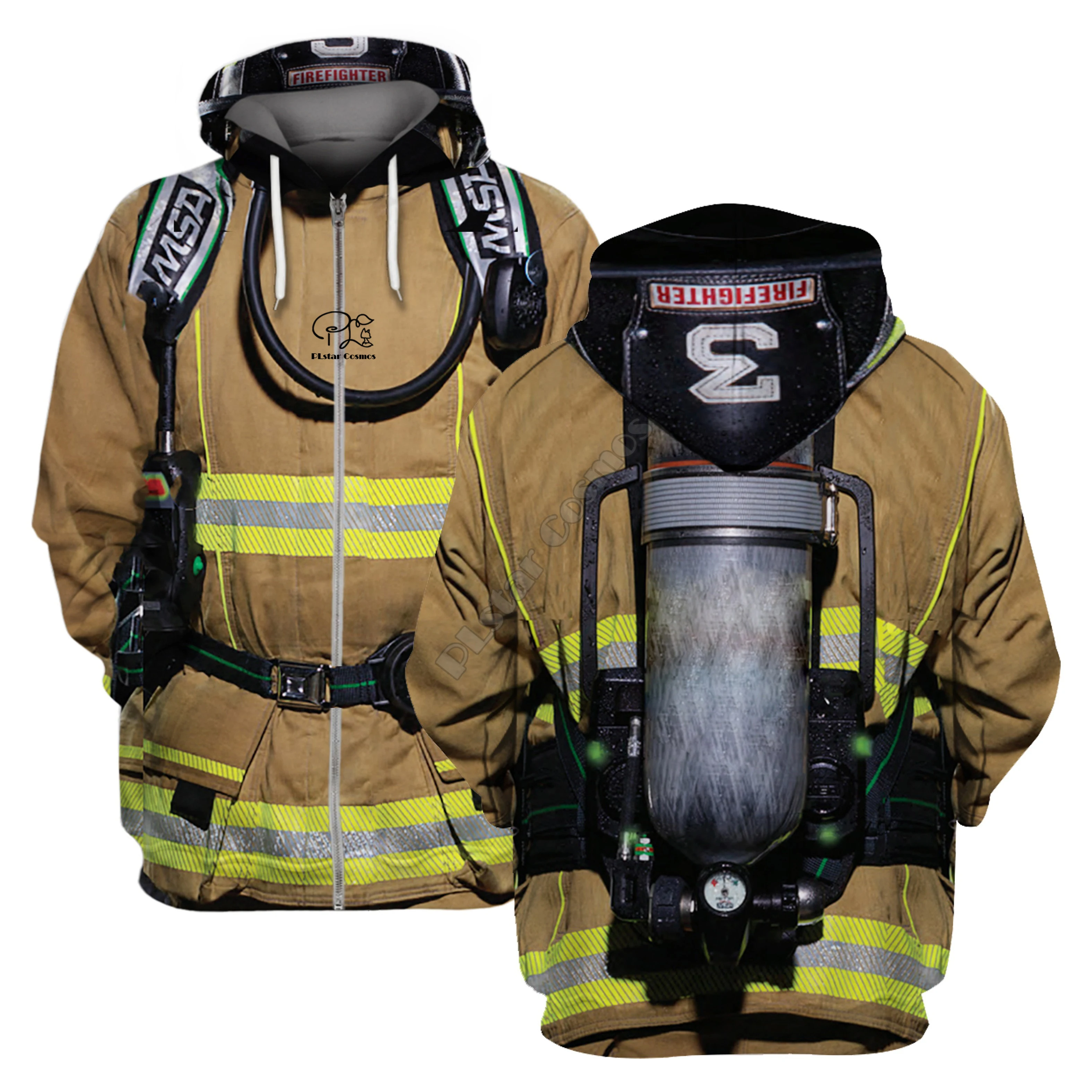 Firefighter Suit 3D Print Hoodies 