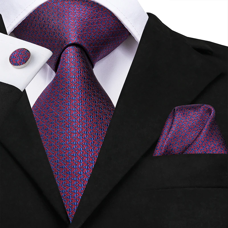Hi-Tie галстук мужской шелковый галстук красные цветочные галстуки для мужчин белые черные полосы свадебные деловые тканые шотландские Галстуки SN-3219 - Цвет: SN-3253