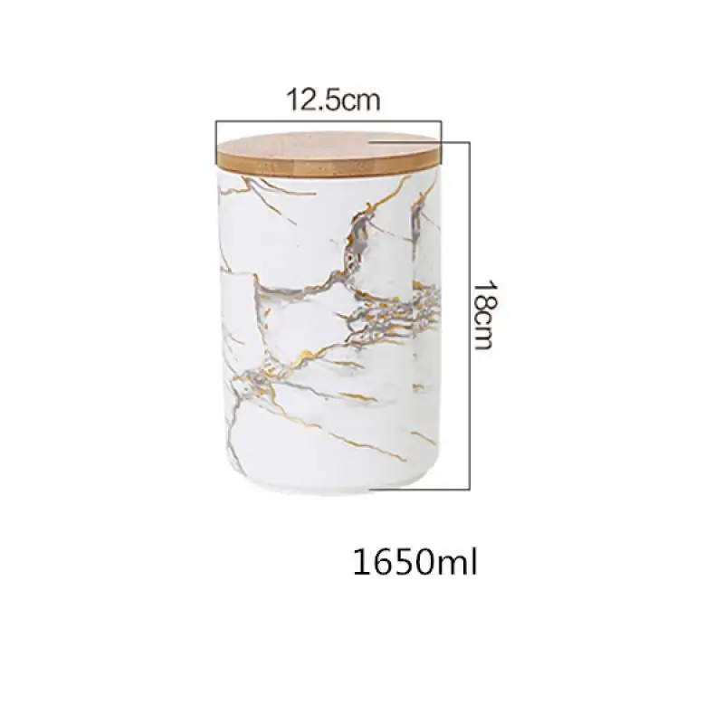 125x180mm Керамическая банка для хранения Мраморное зерно кухонный керамический уплотнитель горшок злаки Кофе Чай приправа резервуар для хранения с крышкой банка для хранения - Цвет: 125x180mm