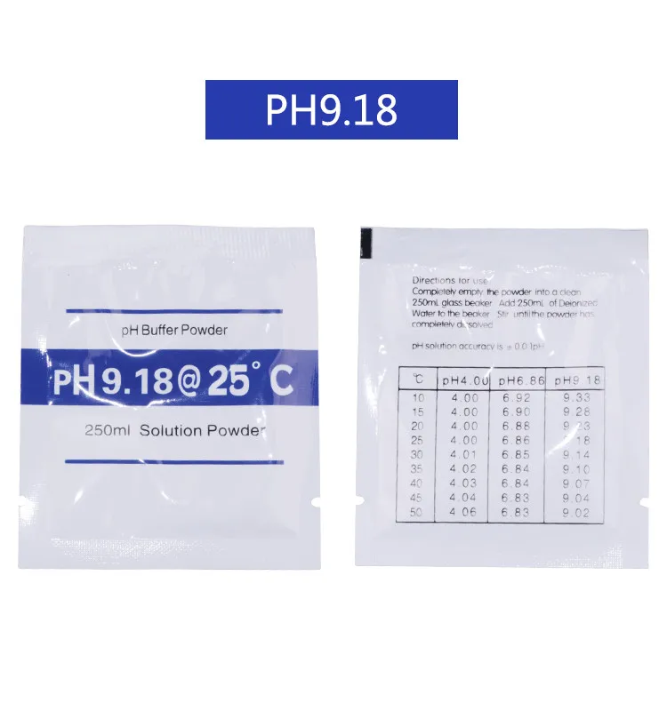 Soluzione tampone di calibrazione PH 3 pezzi polvere calibrazione PH precisa e facile soluzione polvere di calibrazione PH 6.86,4.00,9.18