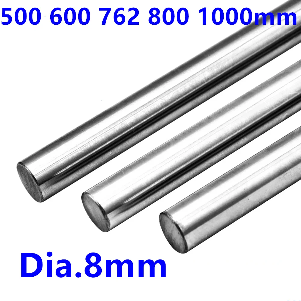 Cylinder Liner Rail Shaft Optical Axis Dia 8Mm 500 600 762 800 1000Mm Hardened Smooth Rods Round Bar