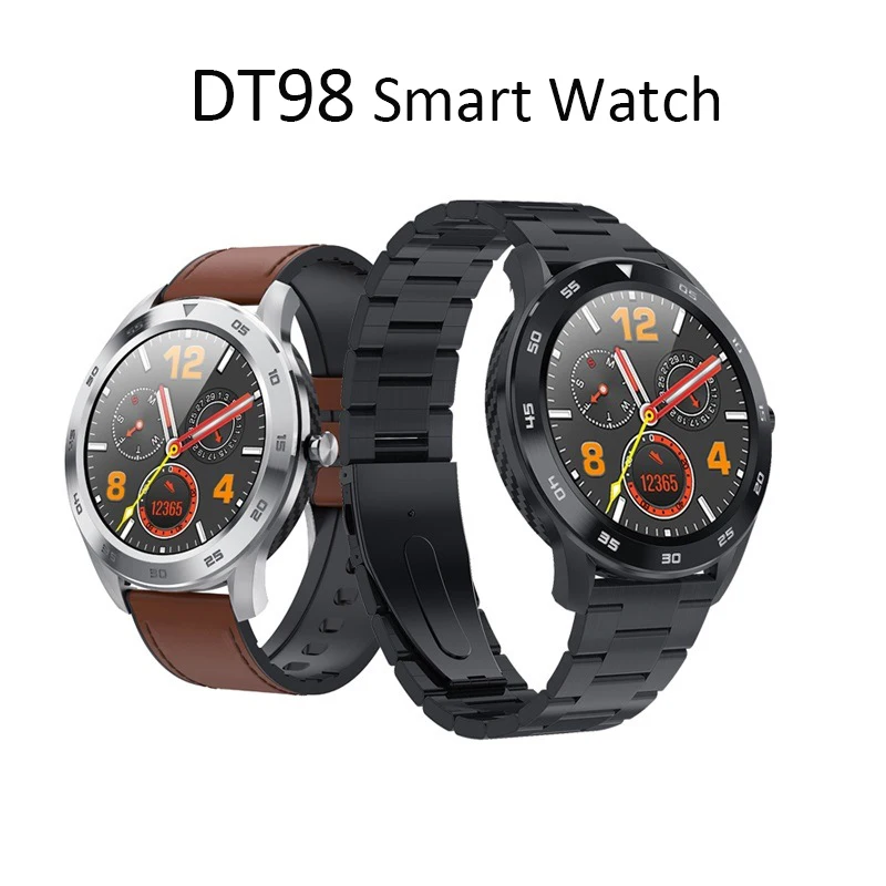 

Hot DT98 Smart Watch Men Alipay PPG Heart Rate Blood Pressure Sports Wear IP68 Women Smartwatch For iPhone xiaomi android huawei