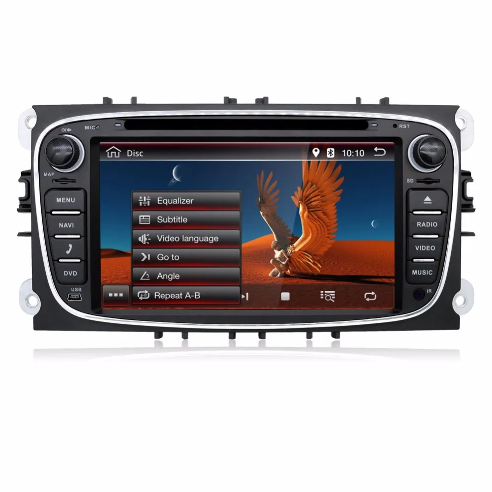 2 Din 7 &quotAndroid 10 0 для FORD FOCUS MONDEO S MAX CONNECT 2008 2011 автомобильное радио 4 ядра аудио