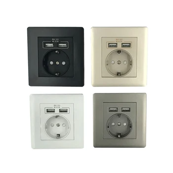 

European standard popular socket switch multi-function USB wall plug board charger plates
