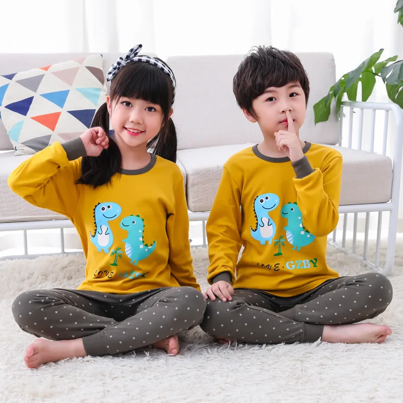 

Kids Pajamas Set Cartoon Dinosaur Pyjamas Kids Cotton Children Sleepwear Nightwear Christmas Pajamas For Girls Boys Pijamas