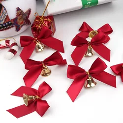2022NEW 12Pcs Merry Christmas Tree Decor Pendant New Year 2022 Xmas Ornaments Christmas Decorations for Home Bow Tie Navidad