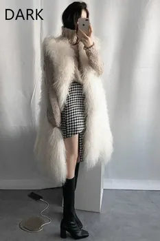 

Yangtan Wool Long Vest Long Vest Waistcoat Fur Vest Long Coat 2020 Autumn And Winter New Warm Women