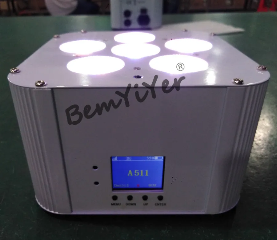 4 шт./лот 6x18 Вт RGBWA+ УФ 6в1 батарея беспроводной DMX ИК led Par Свадебные uplight для мероприятий, клуба, баров, вечерние
