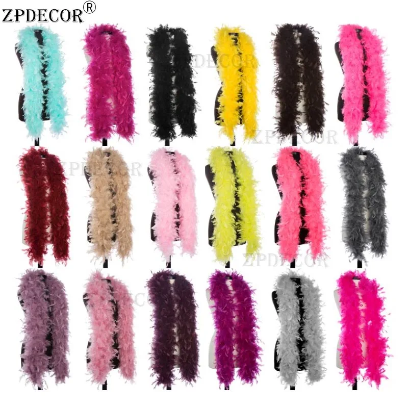 

Factory Direct Sale 2 meters 65 Gram Chandelle Feather Boas Use As Trim or Wear As a Scarf