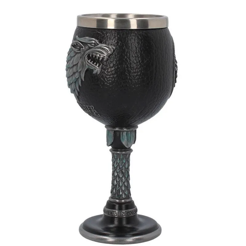 Игра престолов кружка печатные сетки Tankard из нержавеющей стали и смолы 3D Кофе