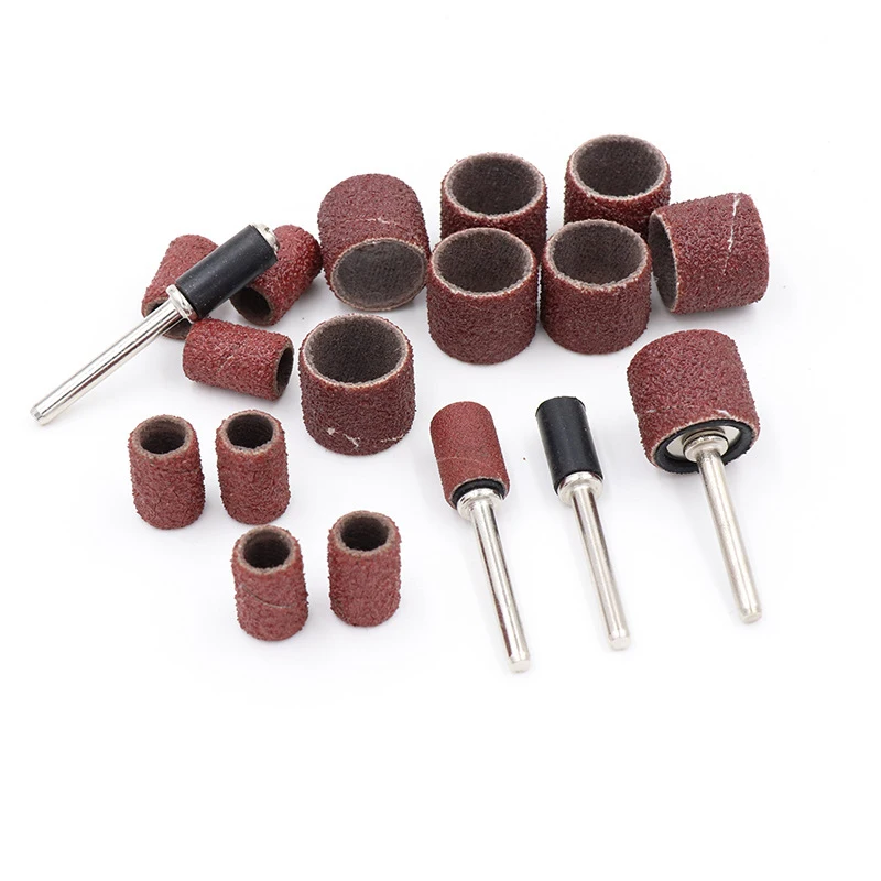 

Sandpaper Circle 80#-600# Inner Diameter 6.35mm+Rod Dia 3.17mm Mandrels Grinding For Polishing Wood Metal Sanding Bands Sleeves