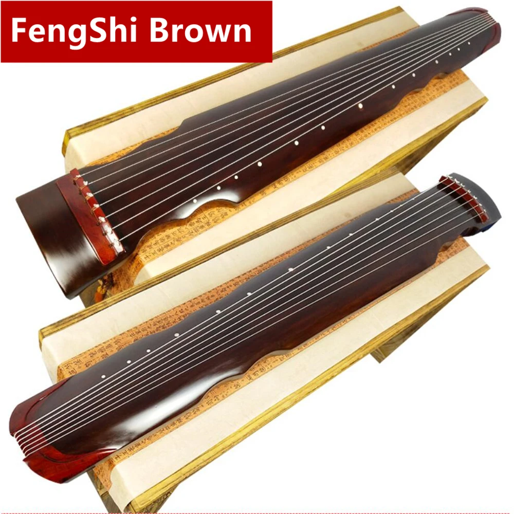 Chinês Fuxi HunDun Guqin 7 Cordas Velho Paulownia Cítara Antiga Para Iniciante Prática Guqin Handmade Instrumentos Musicais