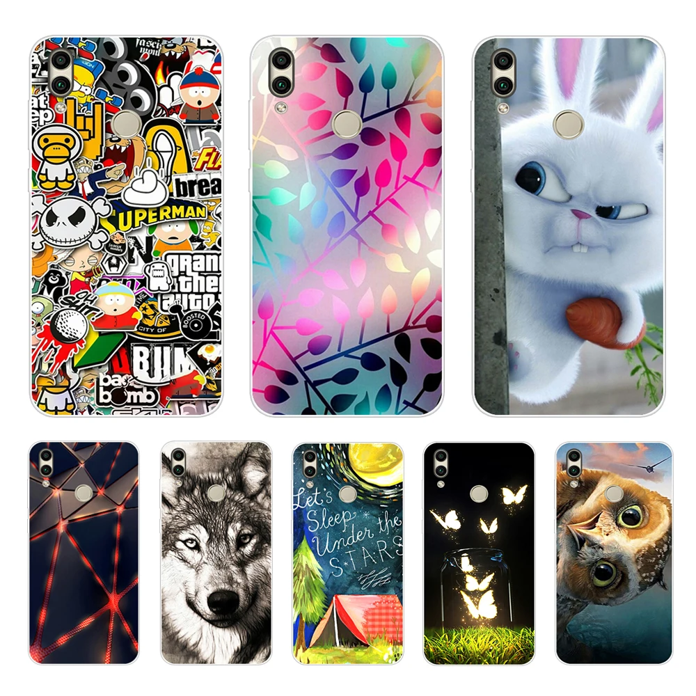 

soft silicone case For for huawei honor 8C Case 6.26'' inch TPU Back Cover for huawei honor 8c Protect Phone shell Coque bags