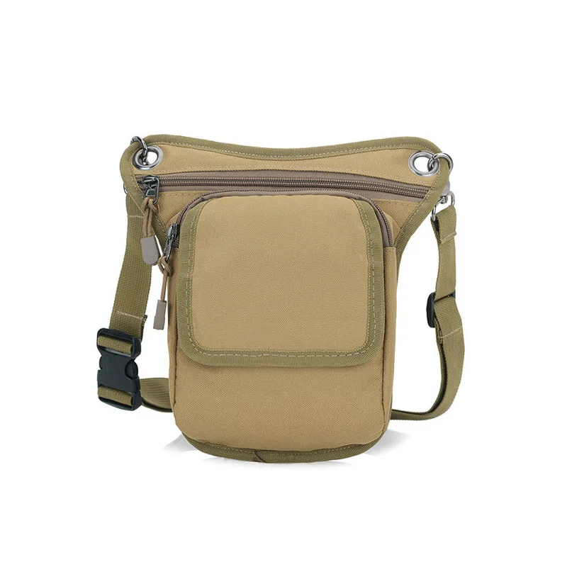 C leg bag Мужская поясная сумка, водонепроницаемая нейлоновая сумка для ног, многофункциональная тактическая поясная сумка, поясная сумка для езды на мотоцикле, поясная сумка - Цвет: C leg bag