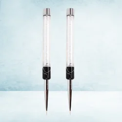 2Pcs 6mm Plastic Rod Oil Painting Brush Round Pointed Tip Nail Art Painted Brush Cake Carving Brush Set Cake Decorating Tools